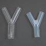 Тройник Y-образный для молочного шланга пластик