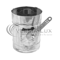 Регулятор тяги дымоходный нерж / нерж ø130 / 200мм