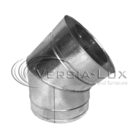 Колено дымоходные 45 ° нерж / оцинк ø300 / 360 мм 1 мм