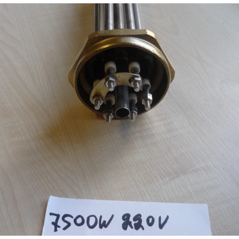 Блок тэнов прямой 7500 Вт / 220V на резьбе 2