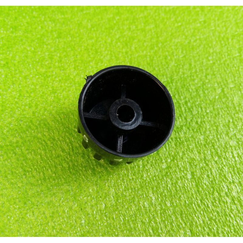 Ручка черная №4 пластиковая для переключателей мощности, таймеров, терморегуляторов (OFF 1-5) Турция