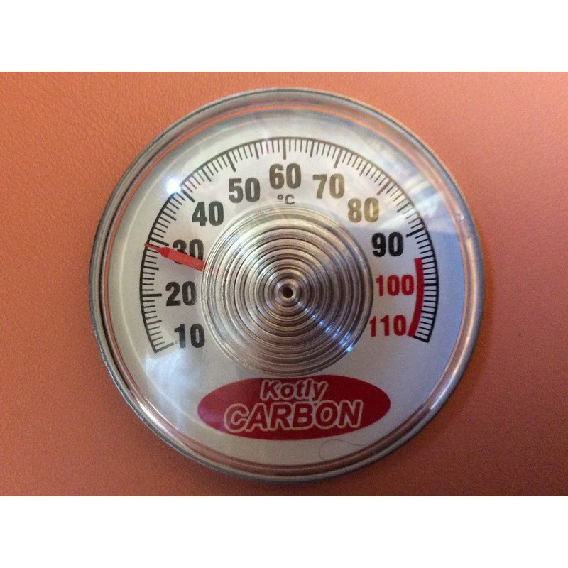 Термометр на самоклейке Kotly CARBON - Ø55мм / Т max = 110 ° С Украиной