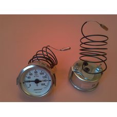 Термометр капиллярный PAKKENS Ø60мм от 0 до 160 ° С, длина капилляра 1 метр Турция