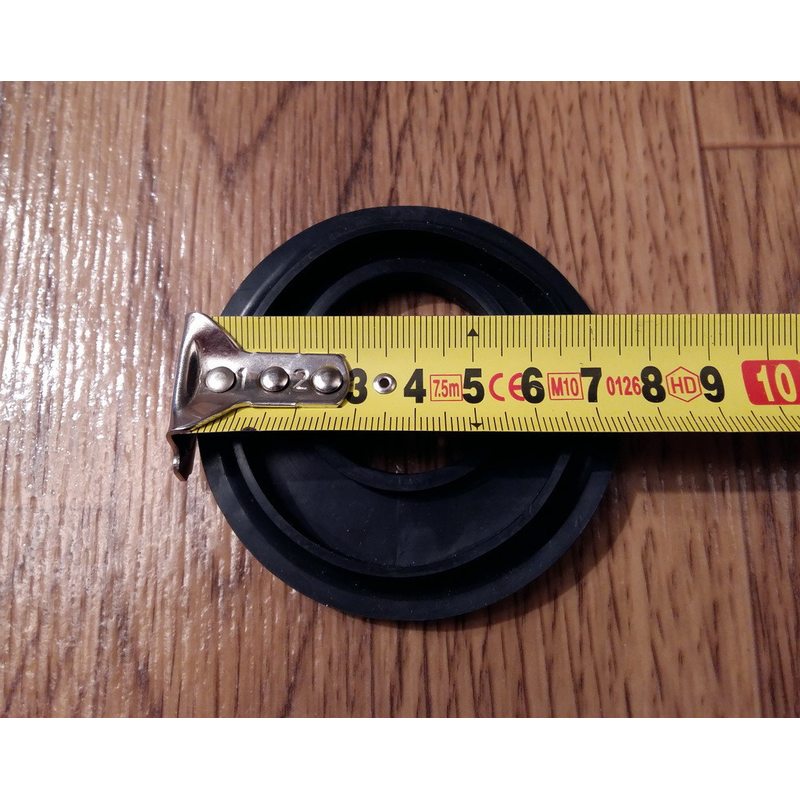 Резиновый уплотнитель Ø75мм для бойлера Gorenje (маленькая) со смещенным отверстием под фланцевый тэн