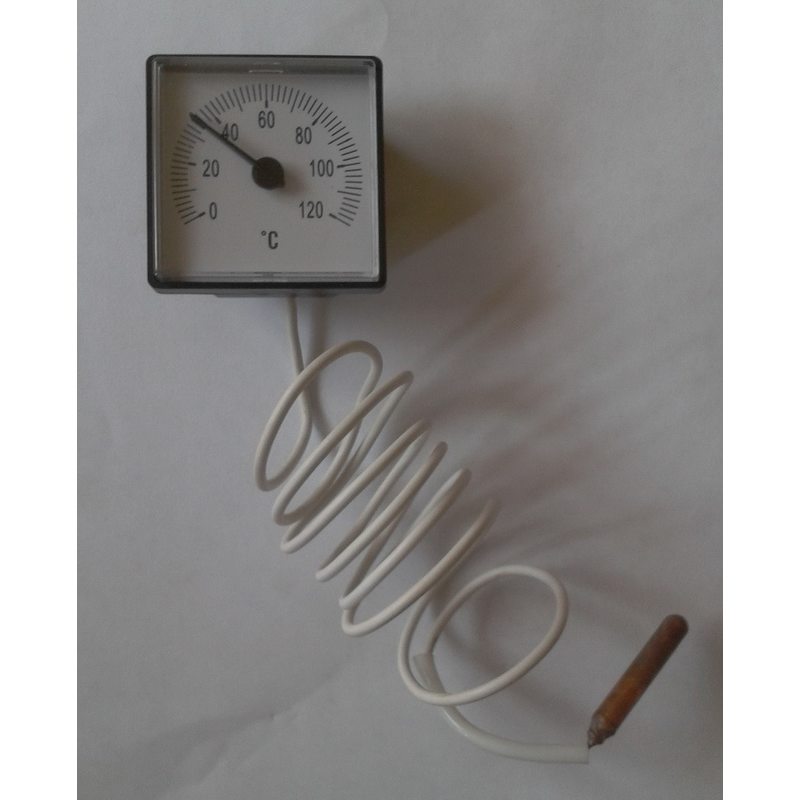 Термометр квадратний капілярний (45мм * 45мм) Tmax = 120 ° С / довжина капіляра L = 1м Україна