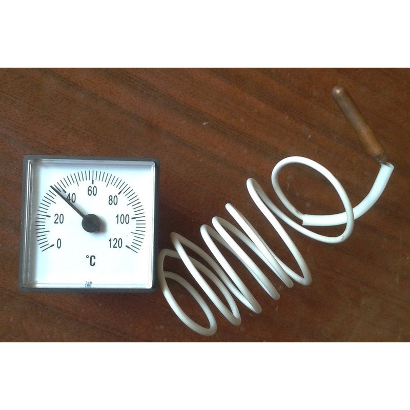 Термометр квадратный капиллярный (45мм * 45мм) Tmax = 120 ° С / длина капилляра L = 1м Украины