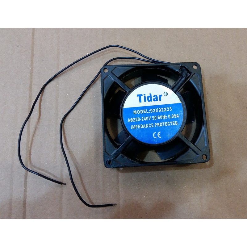 Вентилятор осевой универсальный Tidar 92мм*92мм*25мм 0,09А 12W квадратный