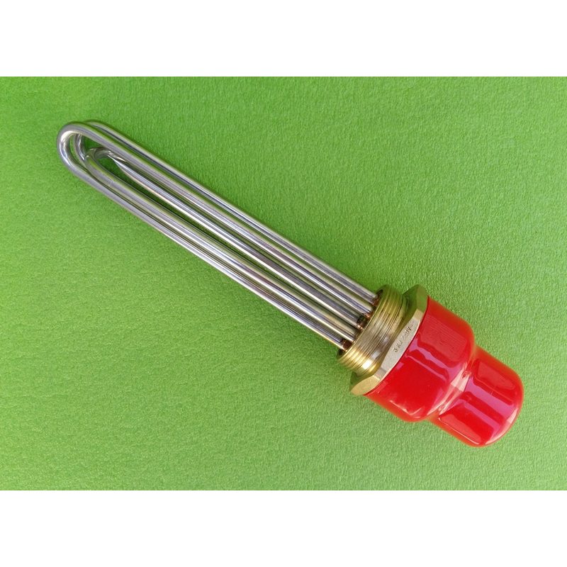 Блок тэн из НЕРЖАВЕЙКИ прямой 3000W / 220V / на резьбе 2